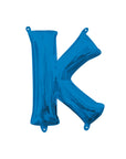 Mini ballons lettres en aluminium bleu
