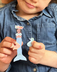 Make Your Own Mermaid Peg Doll Kit