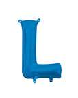 Mini ballons lettres en aluminium bleu