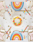 Assiettes arc-en-ciel magiques