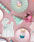Pastel Deer Shaped Plates