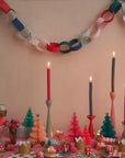 Platos retro de árbol de Navidad