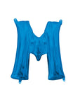 Mini ballons lettres en aluminium bleu