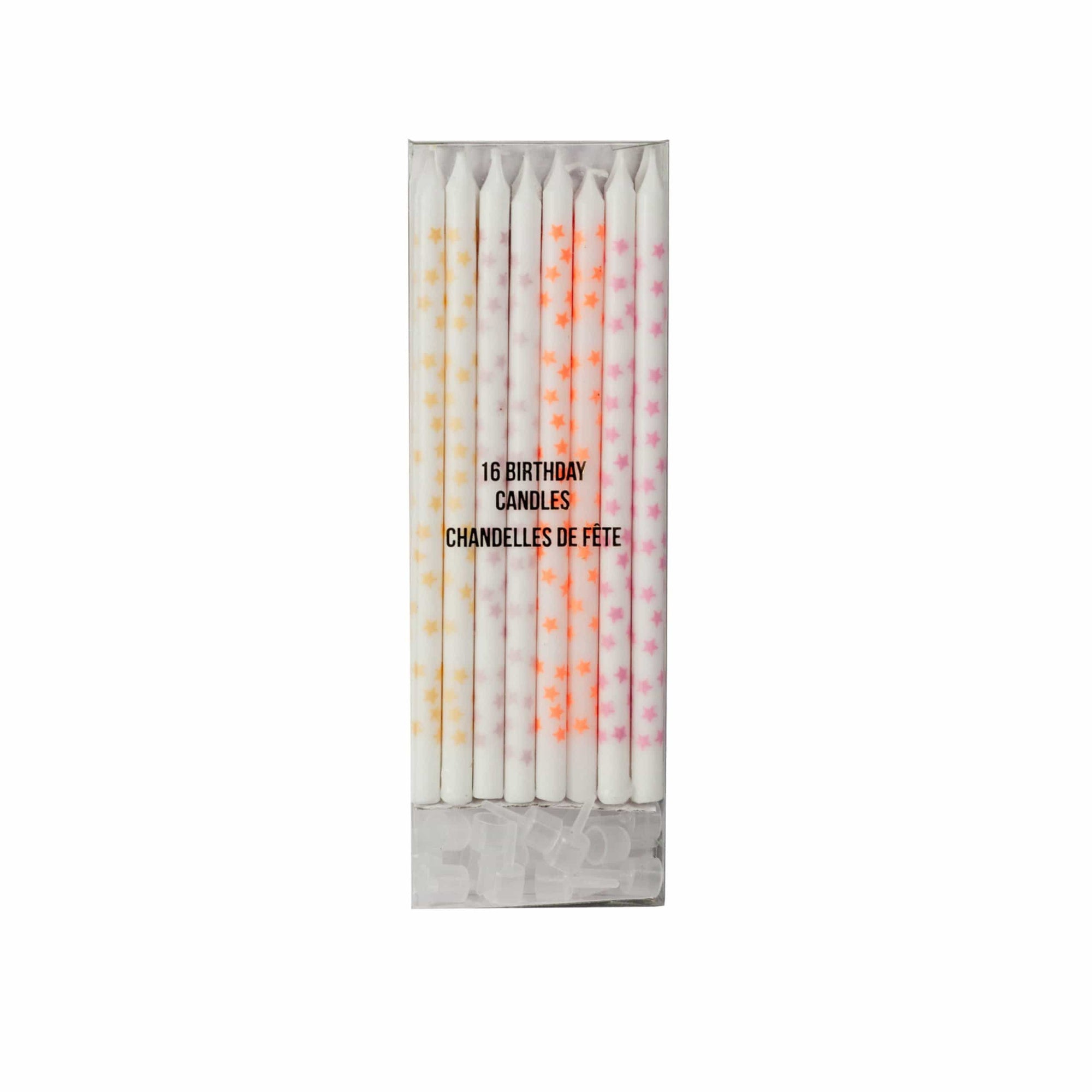 Meri Meri Tall Sunset Ombre Star Party Candles