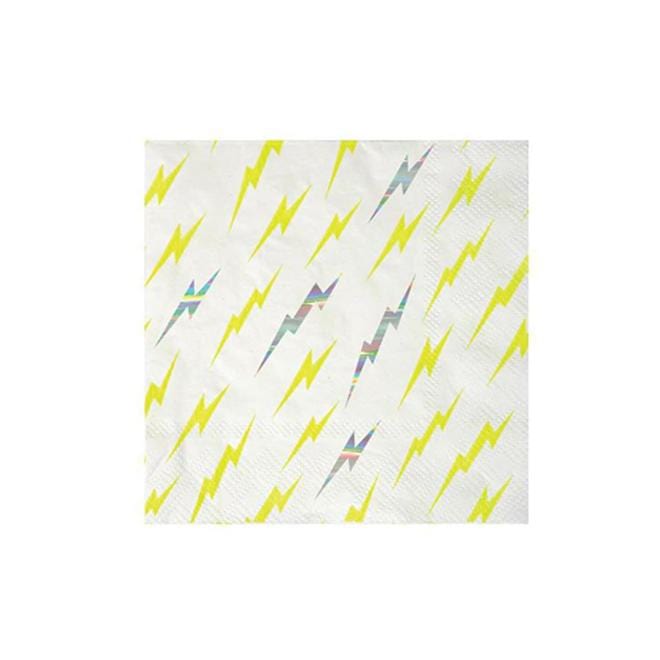 Superhero Lightning Party Napkins