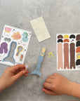 Make Your Own Mermaid Peg Doll Kit