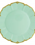 Fancy Mint Green Paper Plates