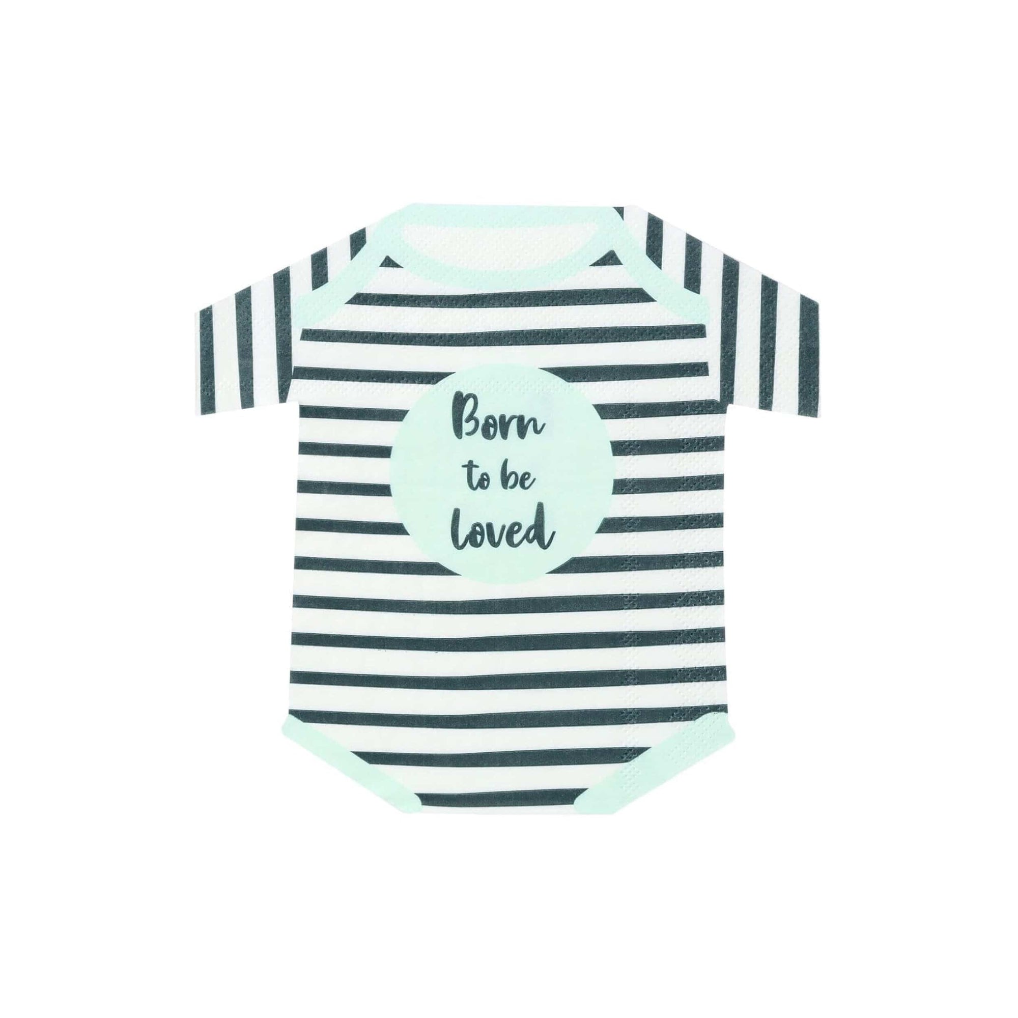 Serviettes Onesie Menthe Né pour être Aimé