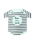Mint Born to Be Loved Onesie Napkins
