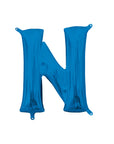 Mini ballons lettres en aluminium bleu