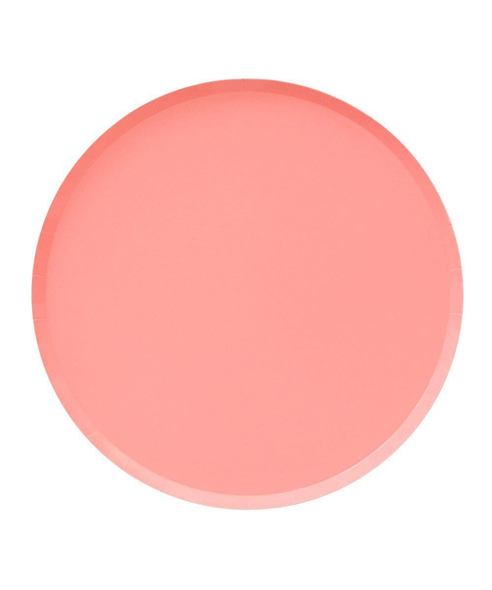 Assorted Pink Ombre Circle Plates - Large
