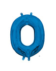 Mini ballons lettres en aluminium bleu