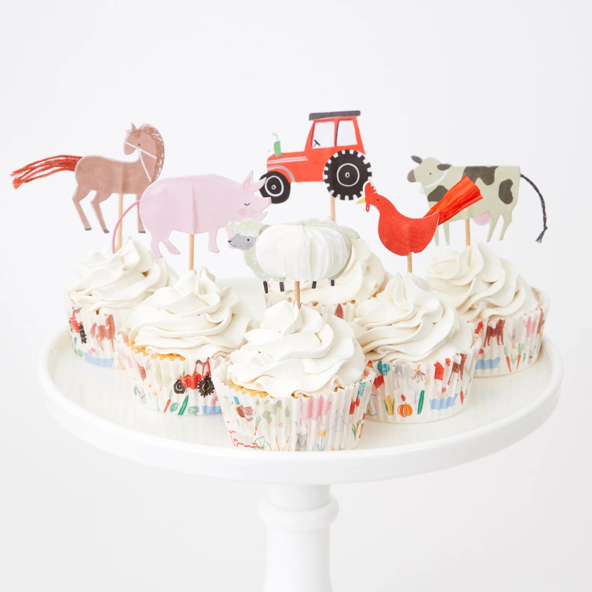 Kit de cupcakes animaux de la ferme
