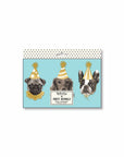 Banner de perro de animales de fiesta