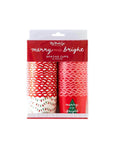 Merry and Bright and Christmas Lights Baking Treat Cups