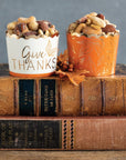 Give Thanks Autumn Leaf Baking Food Cups