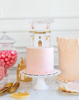 Juego de decoración para tarta con castillo de princesa.