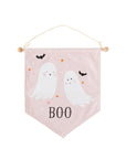 Banner de lona de fantasma rosa