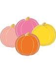 Assorted Brights Pumpkin Plates