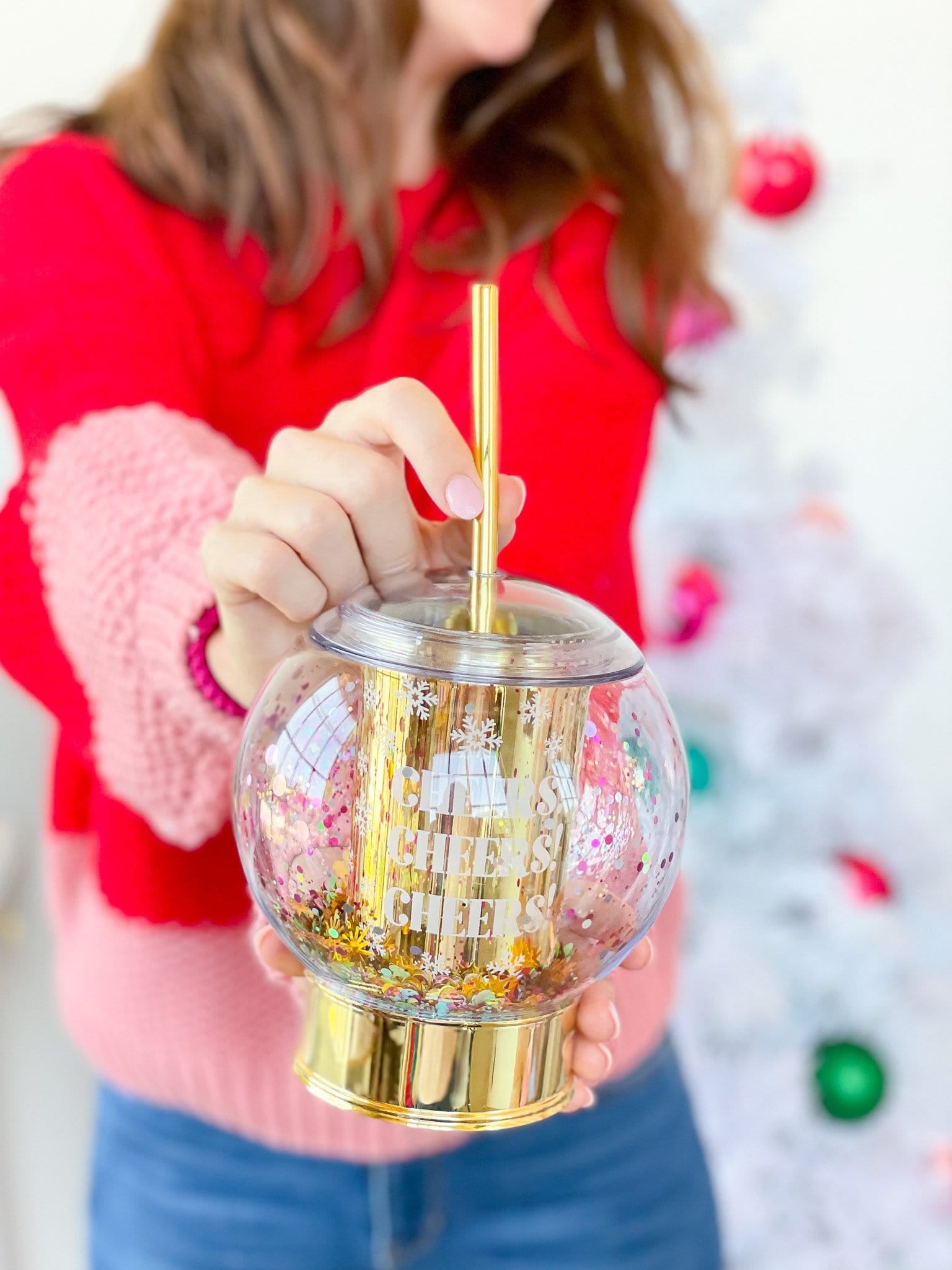 Tasse à siroter une boule à neige