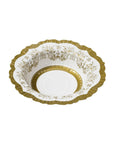 Bols en porcelaine de fête dorée
