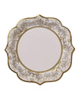 Assiettes en porcelaine de fête dorées