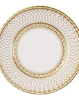Large Gold Party Porcelain Plates