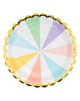 Pastel Rainbow Stripe Plates