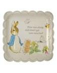 Peter Rabbit Square Scalloped Plates - Large