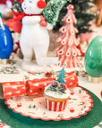 Assiettes à Motif de Bonbons de Noël du Père Noël - Grandes