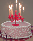 Candelabro De Pastel Rosa