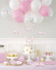 Pink First Birthday Bunting Cake Topper