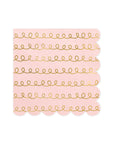 Gold and Pink Doodle Napkins