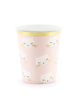 Pink and White Cat Party Cups