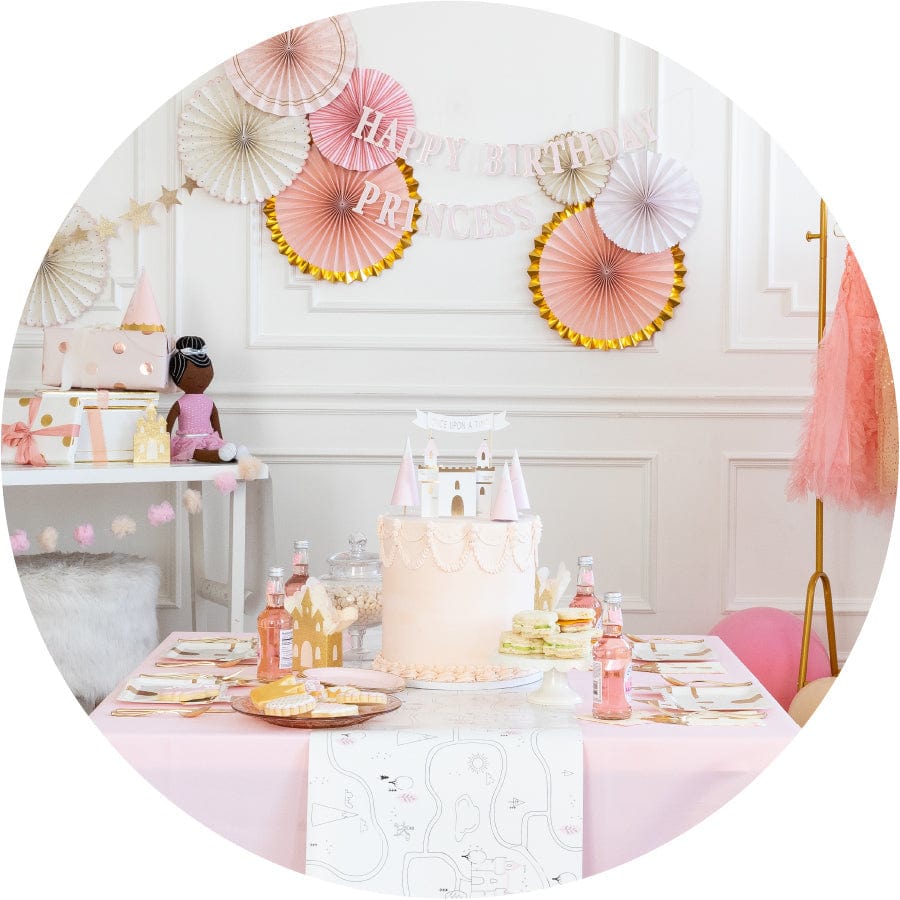 Gold Glitter Castle Favour Boxes