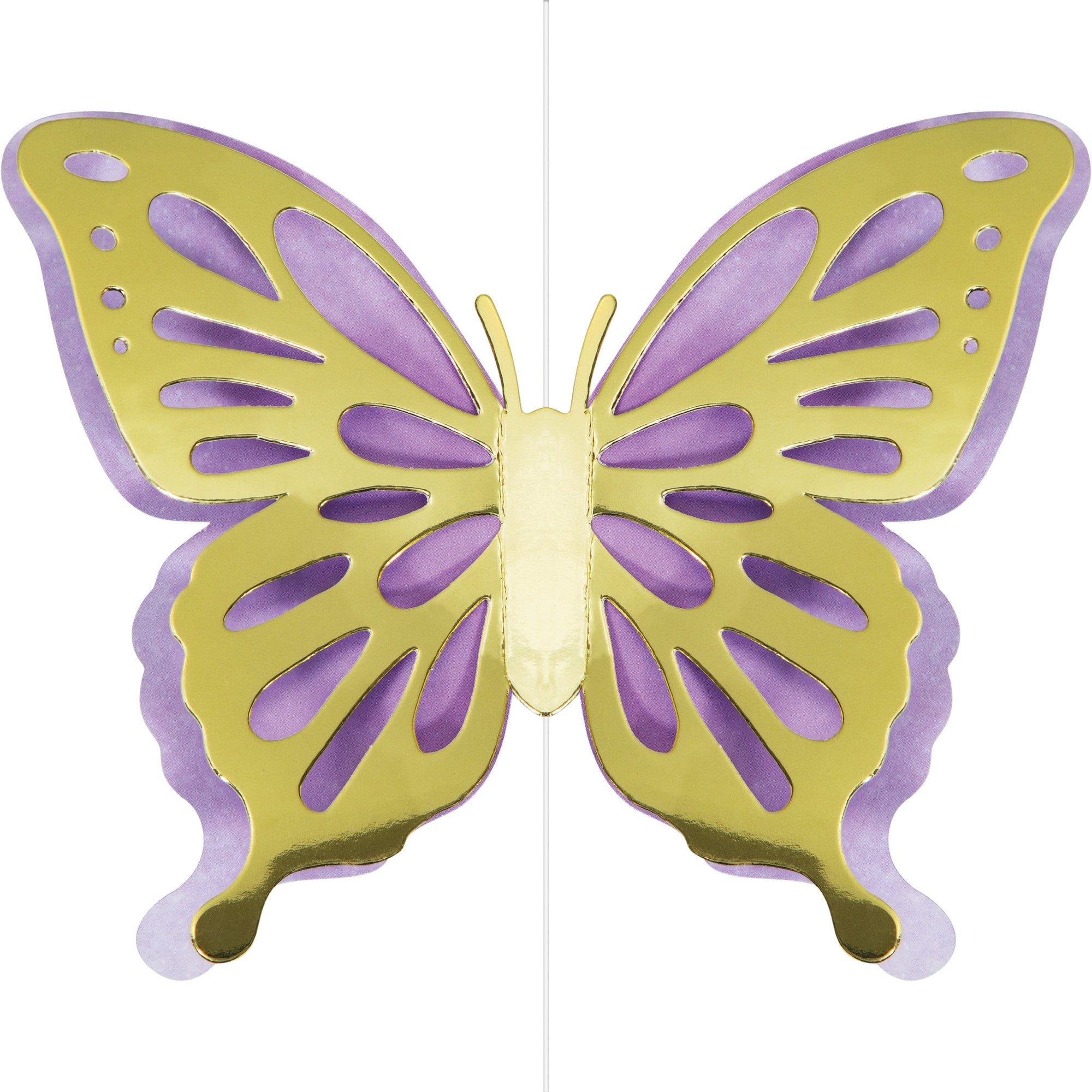 Pastel Shimmer Hanging Butterflies