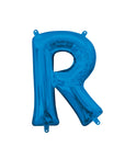 Mini ballons lettres en aluminium bleu
