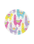 Rainbow Llama Plates