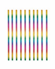 Rainbow Ombre Paper Straws