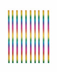 Rainbow Ombre Paper Straws