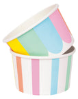 Rainbow Stripe and Scallop Treat Cups
