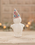 Pastel Tree Hat Snowman With Merry Banner