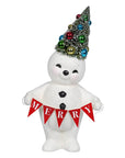 Rainbow Tree Hat Snowman With Merry Banner