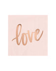 Serviettes Love Rose Blush - Petites