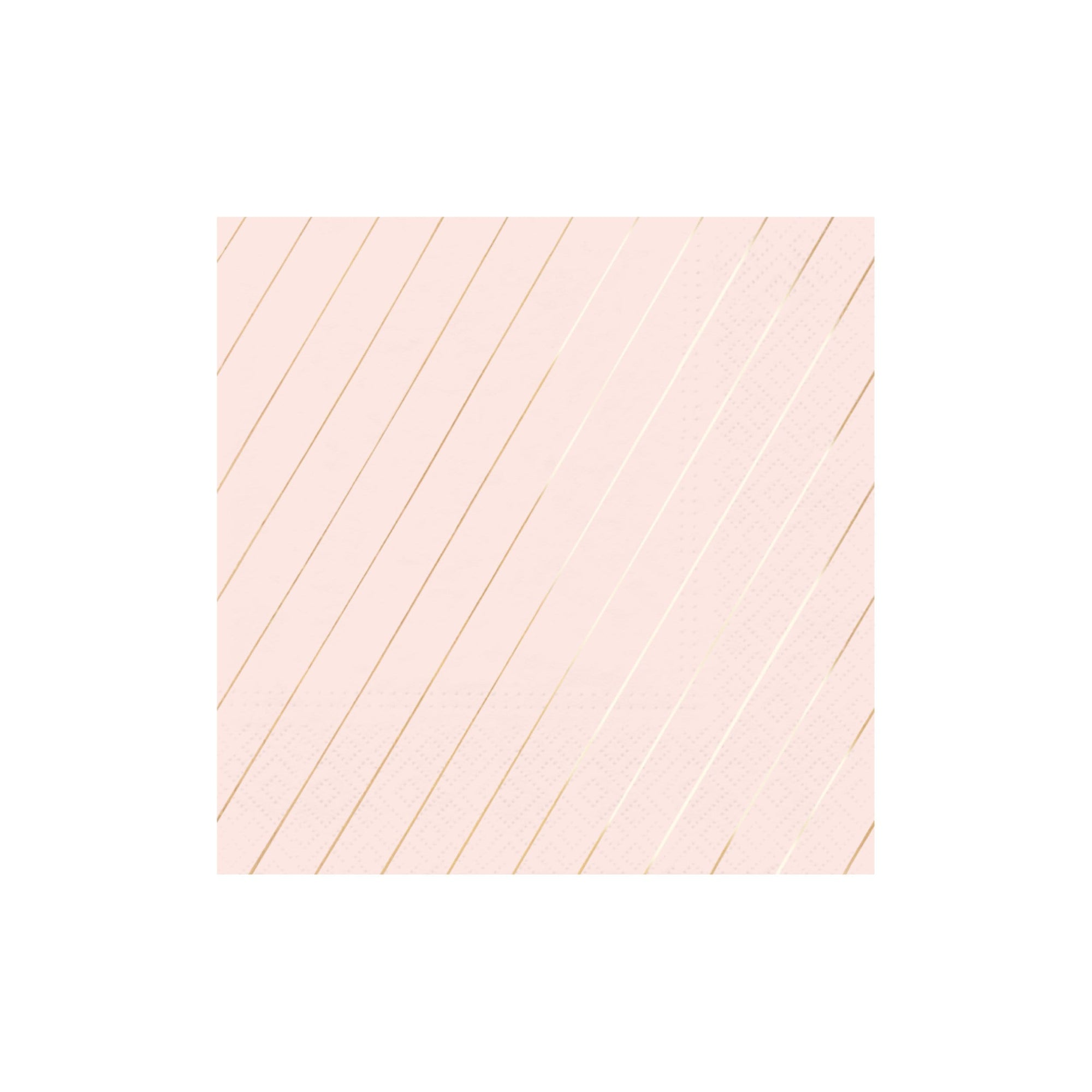 Rose Gold Stripe Blush Napkins 