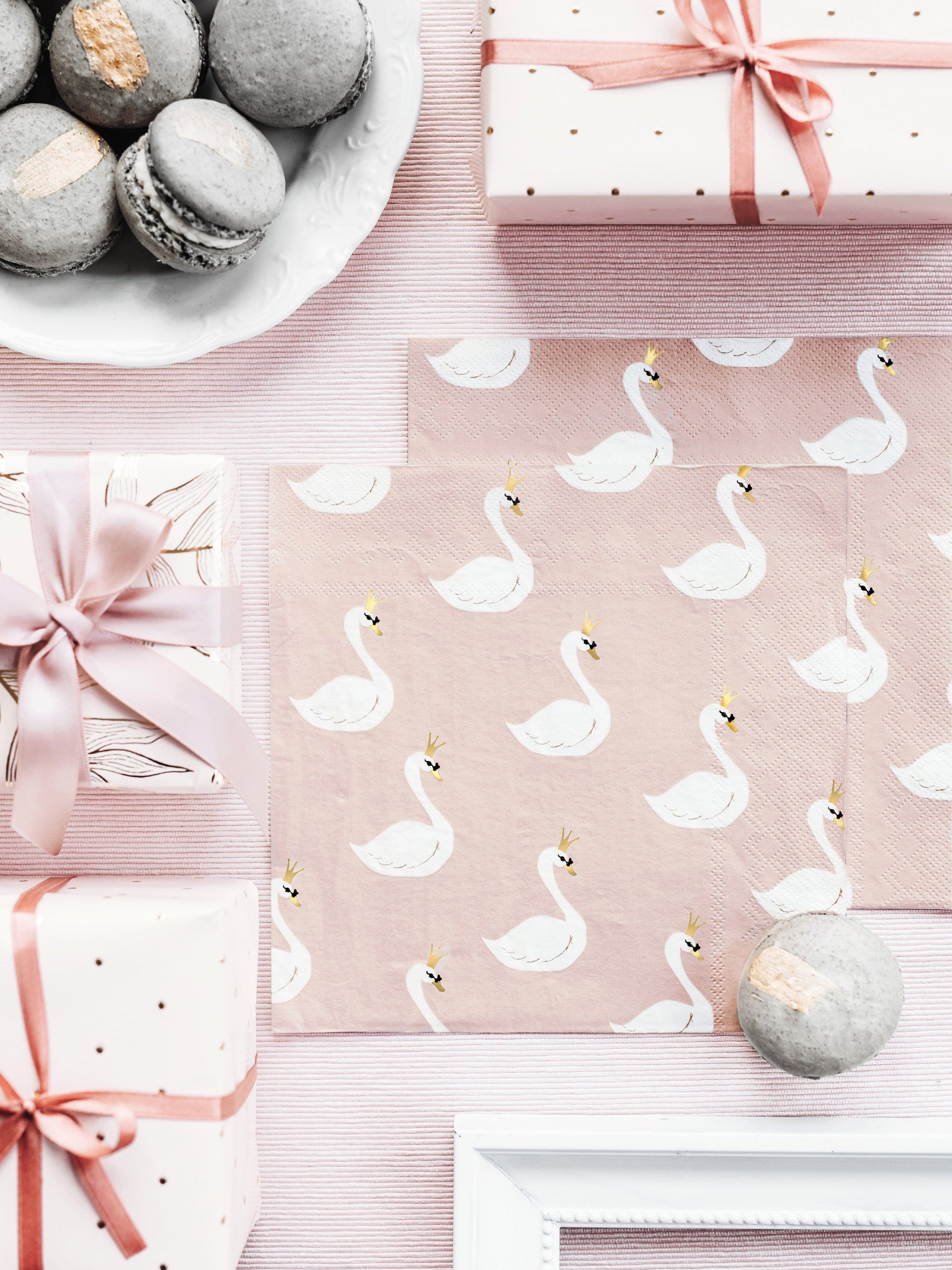Serviettes Princesse Cygne - Grandes