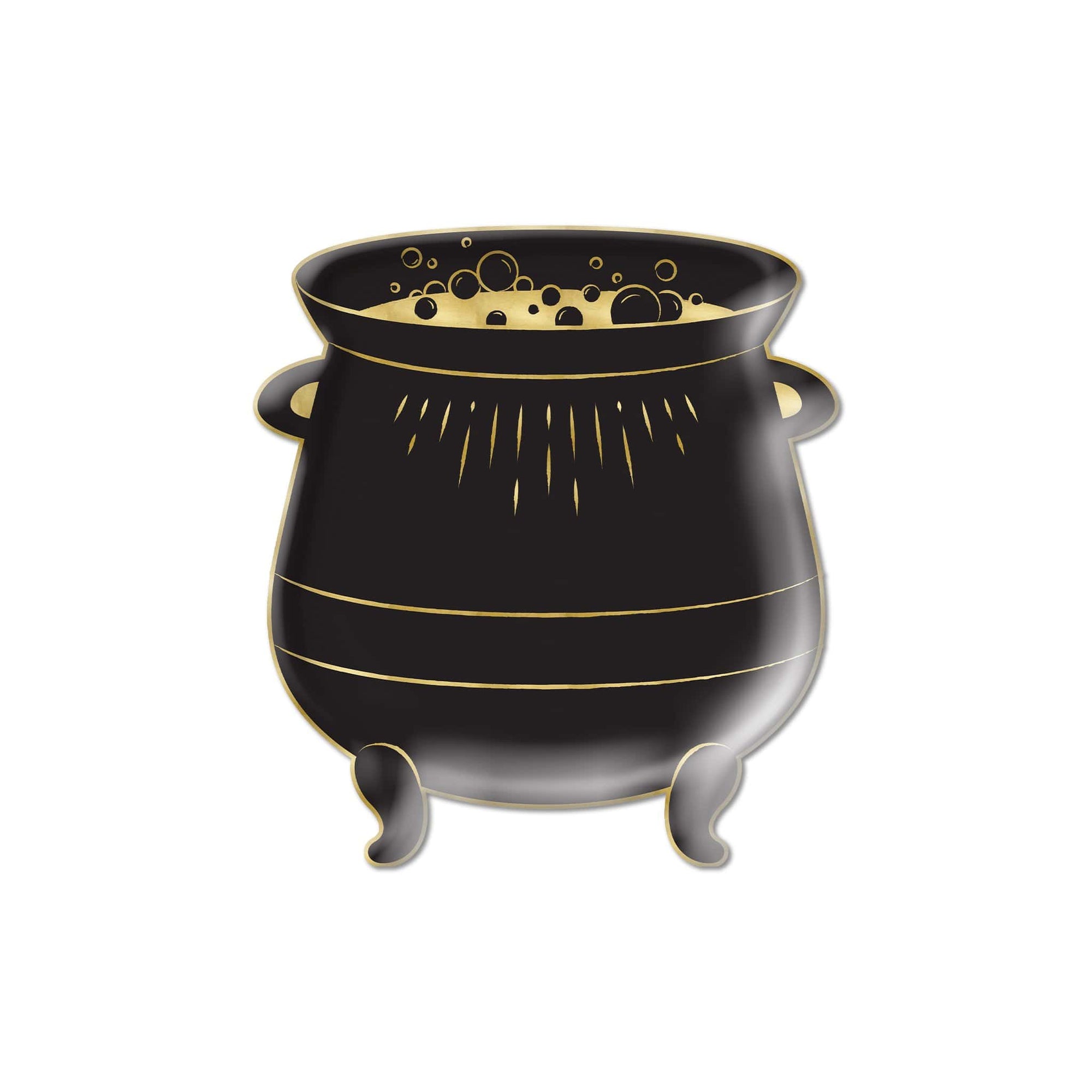 Assiettes de chaudron bouillonnant