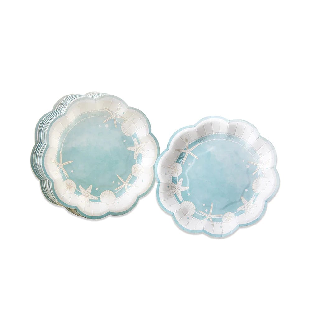 Assiettes festonnées sous la mer - Petites