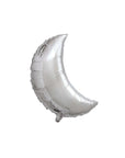 Silver Crescent Moon Foil Balloon