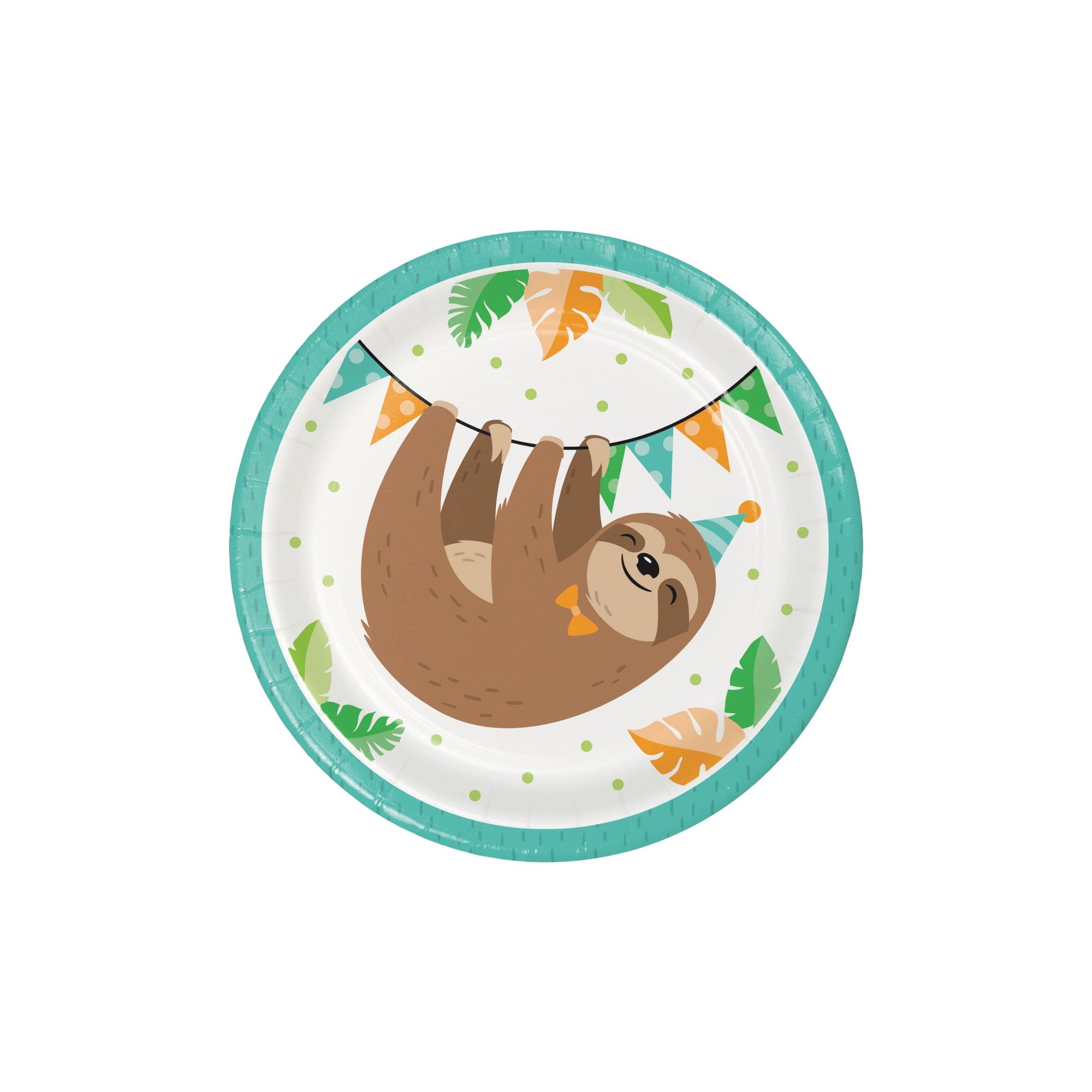 Sloth Party Cake Plates